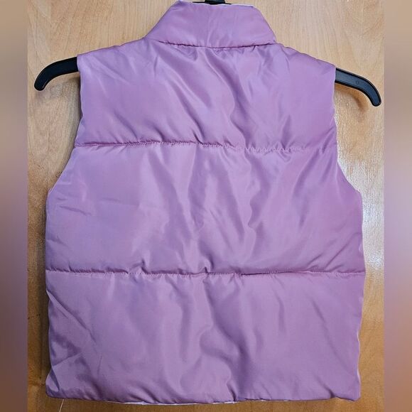 Reversible puffer vest Jacket pink - Picture 5 of 7